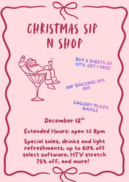 Pink and Red Illustrated Doodle Christmas Cocktail Party Invitation Poster 3